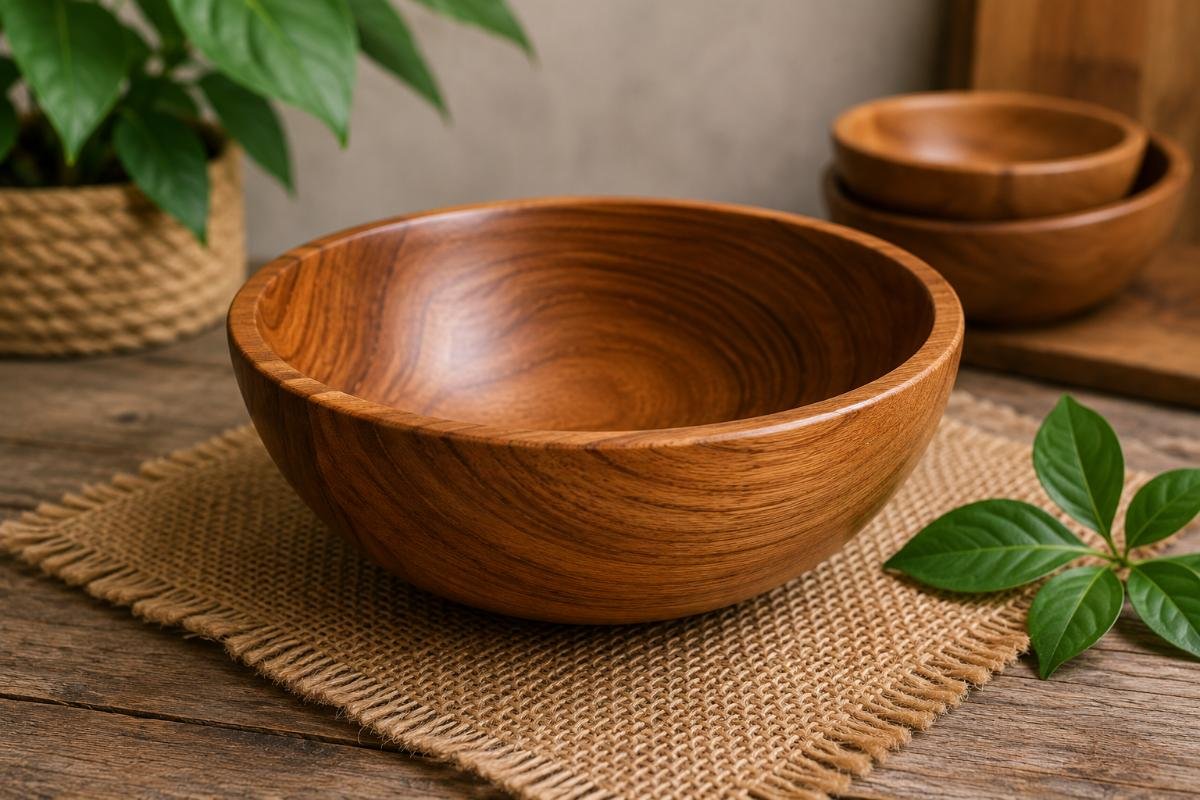Mangkuk Kayu Jati